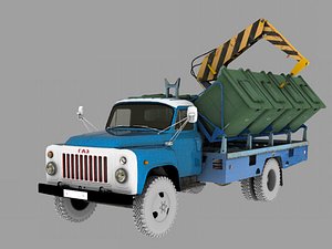 3D gaz53 kontainer model