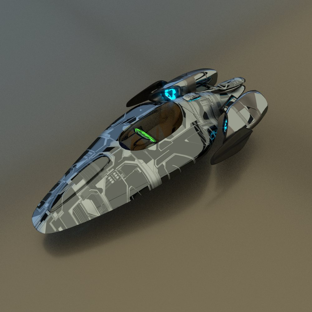 space fighter 3d model