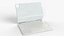 Apple ipad magic keyboard and pencil pro 3D model