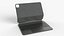 Apple ipad magic keyboard and pencil pro 3D model