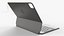Apple ipad magic keyboard and pencil pro 3D model