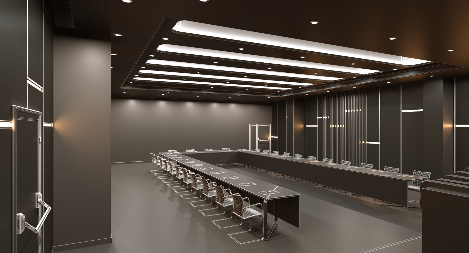 Meeting Hall Design Model - TurboSquid 1697237