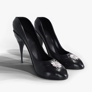 3D model Black High Heels