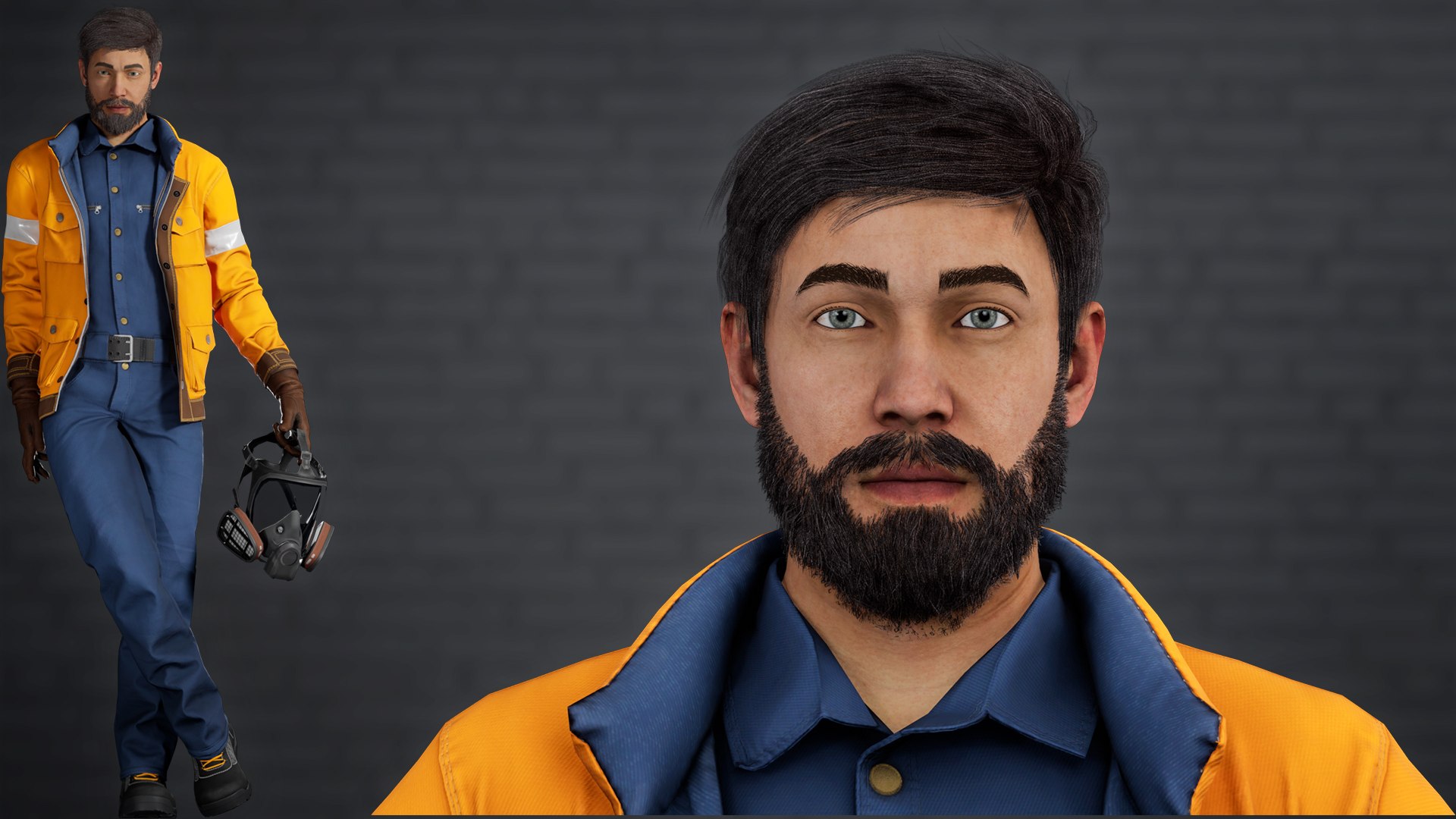 3D Model Worker 1 - TurboSquid 2352346