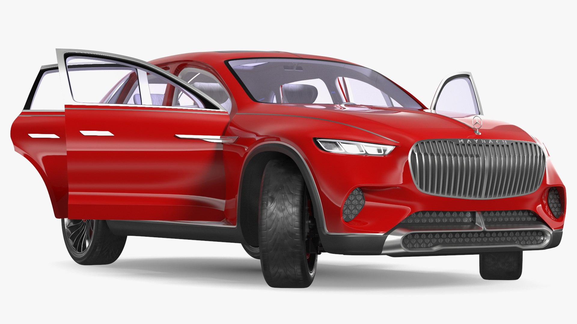 Mercedes-Maybach Ultimate Luxury Rigged for Maya 3D model preview