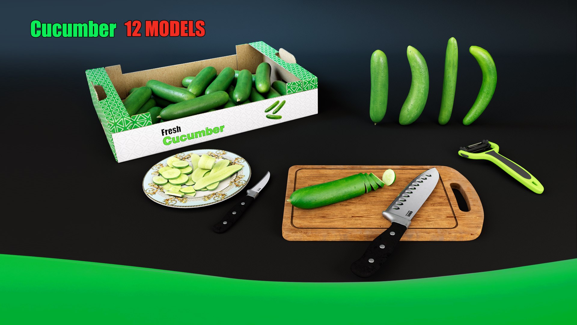 3D Cucumber https://p.turbosquid.com/ts-thumb/zb/vTRgED/OS/cucumber_01/png/1753559250/1920x1080/fit_q87/96b97eeee523ebcbb7e8c5e1c924baf1c536378f/cucumber_01.jpg