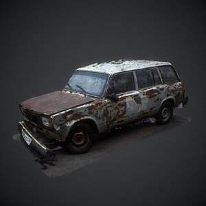 rusted car Lada 4