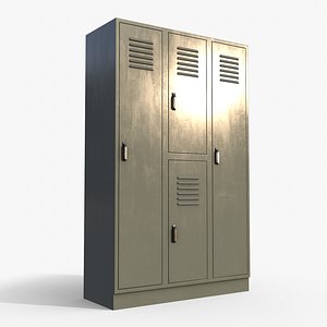 PBR School Gym Locker 05 - Pale Green