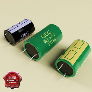 3ds max capacitors modelled