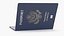 3D United States Passport Open Cover