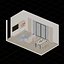 Isometric Dining Living Room Wood Theme