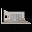 Isometric Dining Living Room Wood Theme