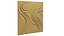 Mural em baixo-relevo com decoração moderna de ondas orgânicas abstratas em formato STL CNC 79