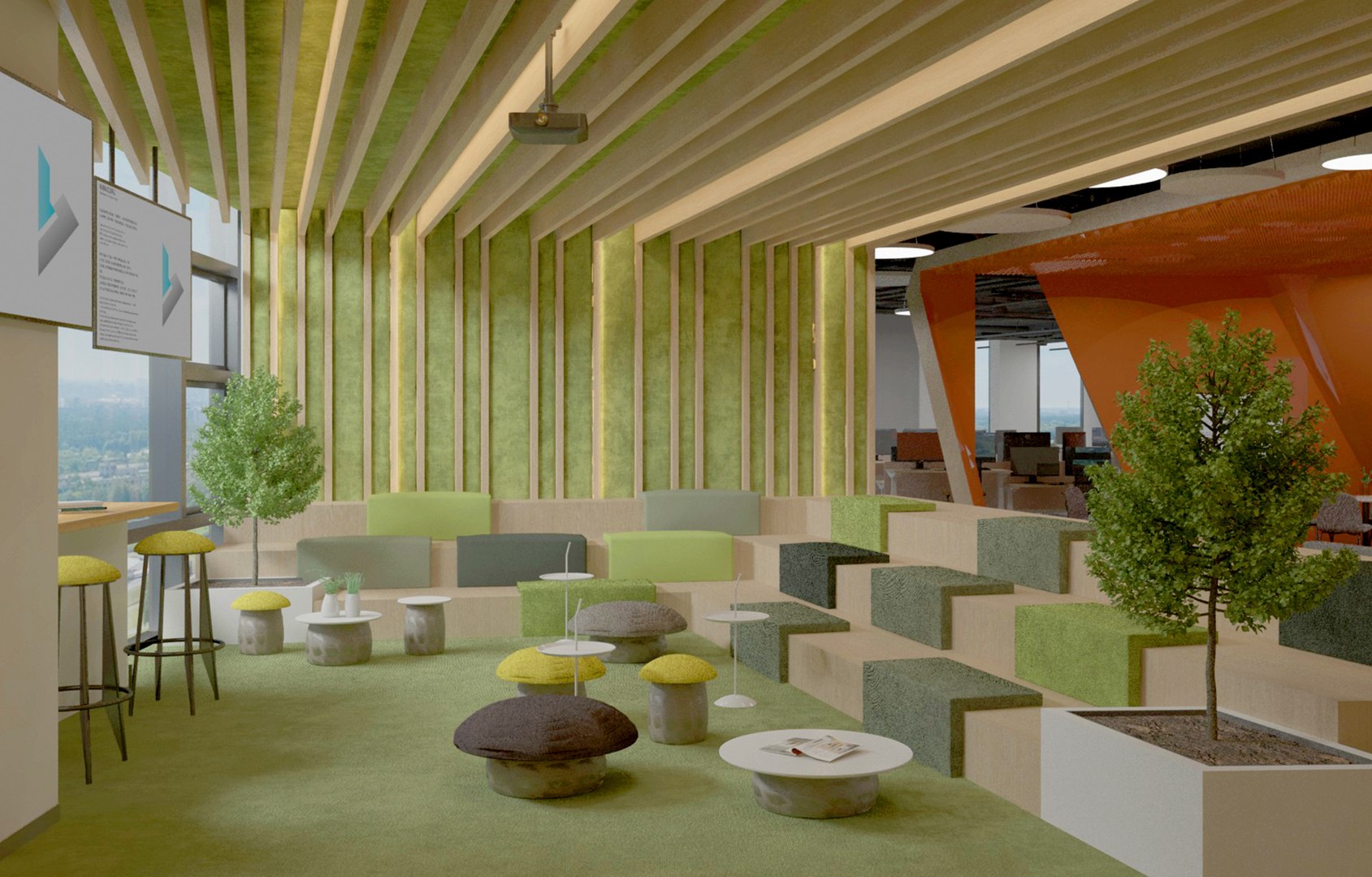 3D Office Interior - TurboSquid 2357192