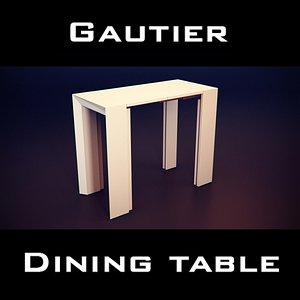 gautier cocktails extensible console table 3d model