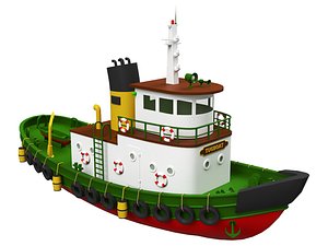 3D model Tugboat