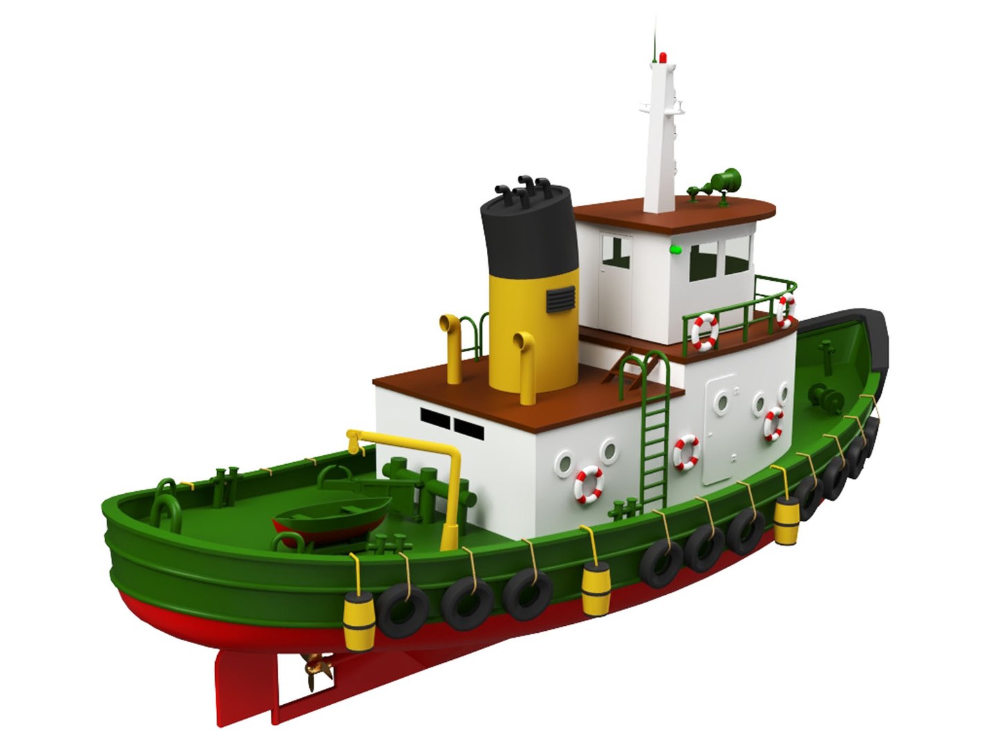 3D Model Tugboat - TurboSquid 2082219