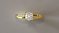 Anillo de Compromiso Doble Cuerpo Entrelazado  Archivo 3DM Editable