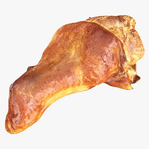 Small grilled chicken leg drumstick 3D