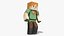Alex Minecraft - Mixamo Animatable - Use your own Skin