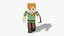 Alex Minecraft - Mixamo Animatable - Use your own Skin