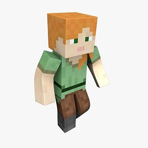 Alex Minecraft - Mixamo Animatable - Use your own Skin