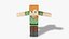 Alex Minecraft - Mixamo Animatable - Use your own Skin