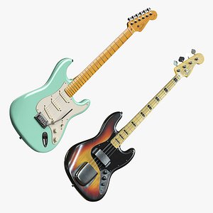 2 Fender Musical Instruments 3D model