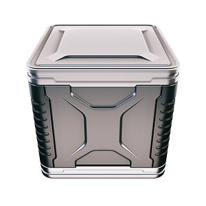 sci-fi container box 3D model
