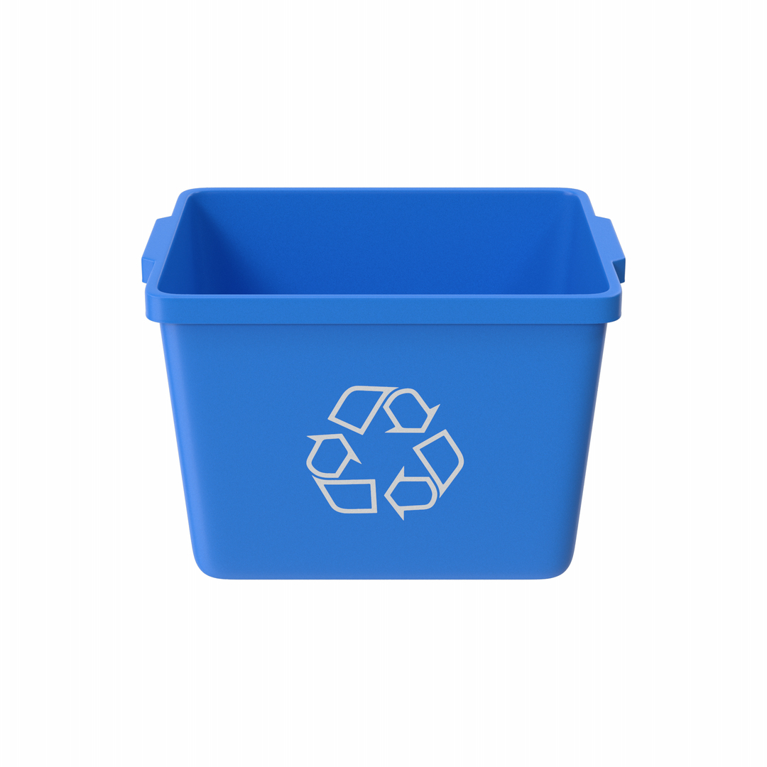 Blue Trash Can 3D model - TurboSquid 2170969