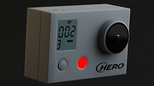 3d model of pro hd hero cam
