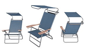 3D Beach Chair model