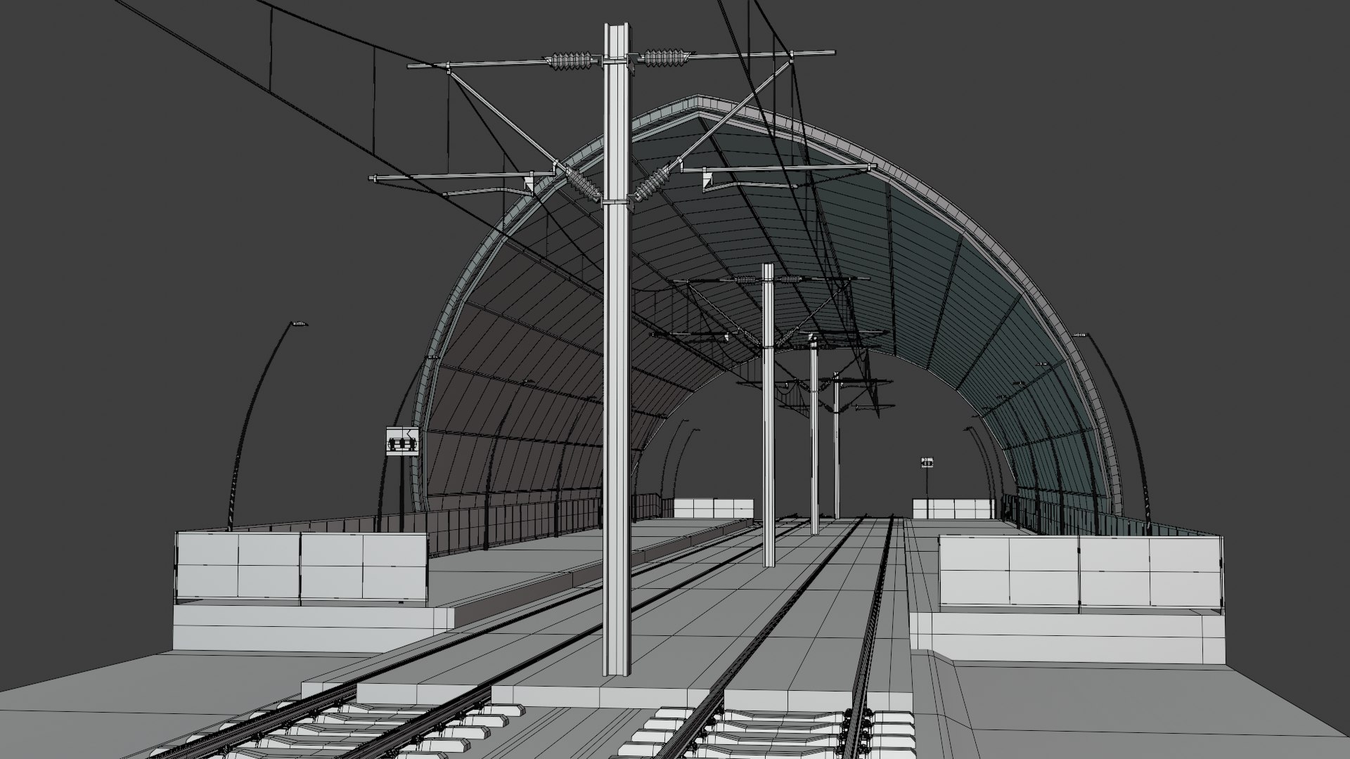 3D Tram Stop III Model - TurboSquid 2245533