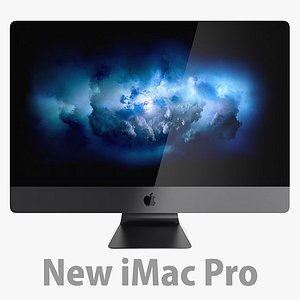 3D apple imac pro 2017 model