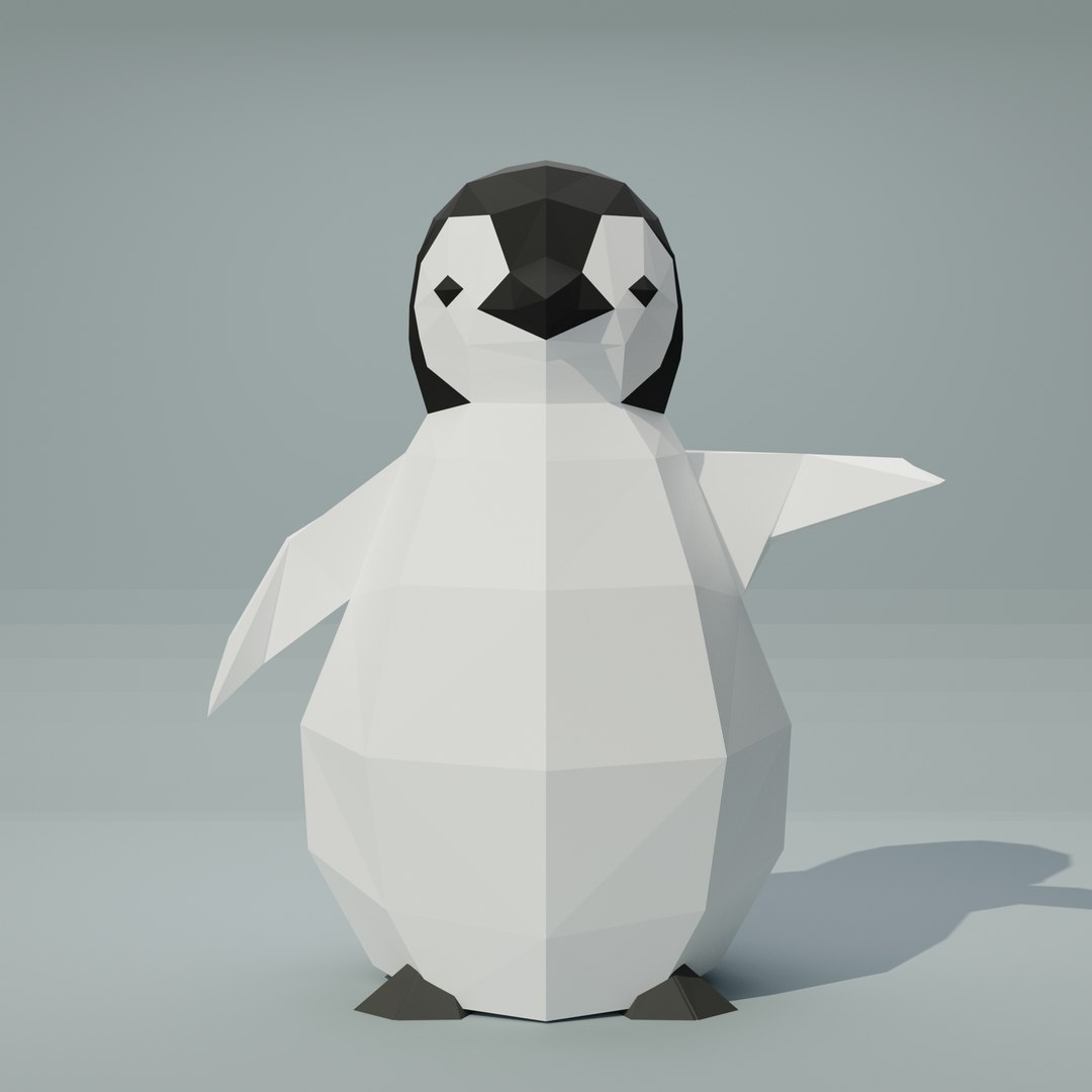 3D Model 3D LowPoly Baby Penguin 3D - TurboSquid 1736635