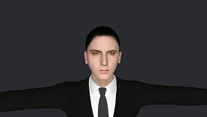 3D Marshall Mathers Hyper Realistic Full Body Fully Rigged 3D Character