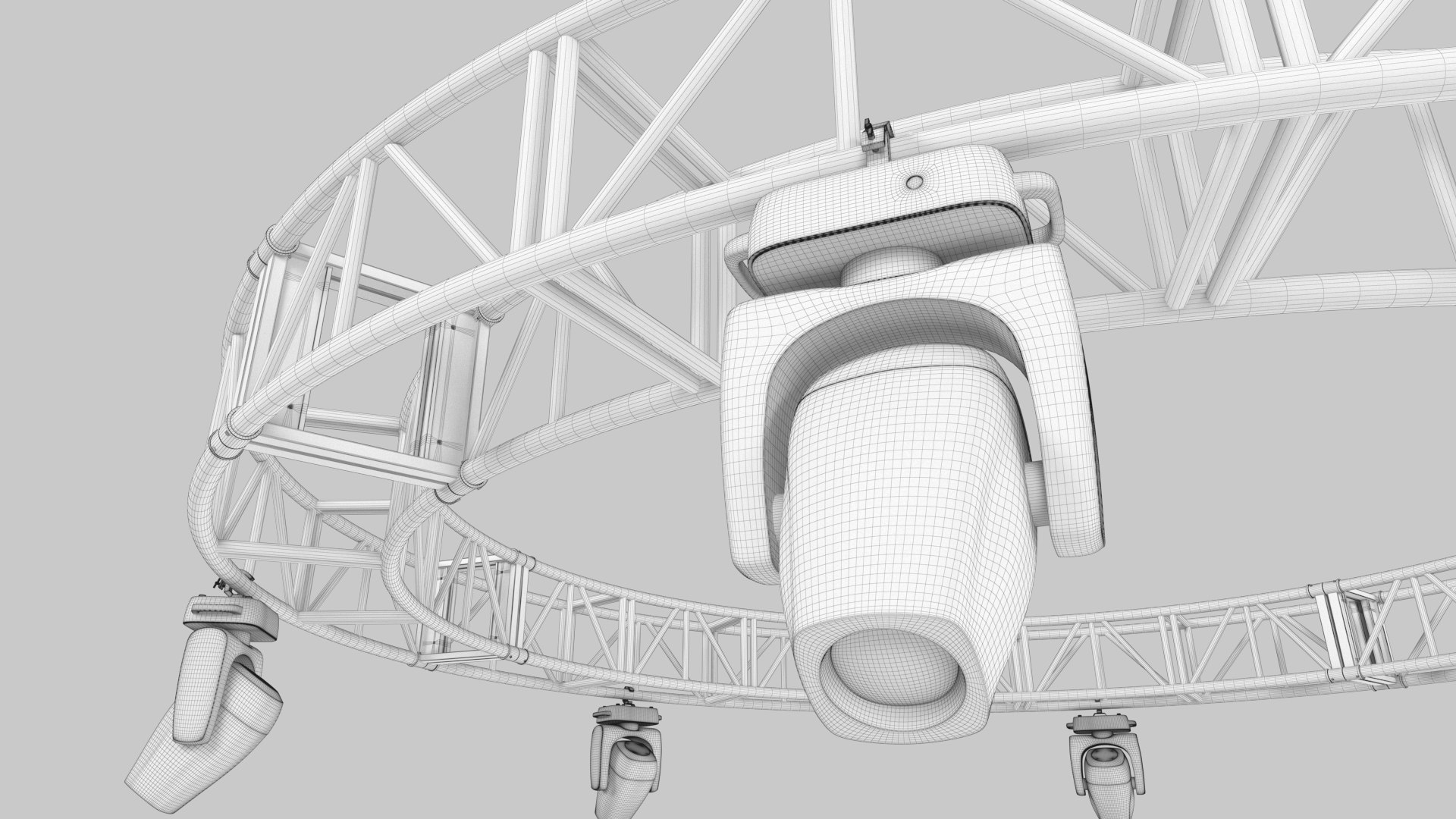 3D Circular Truss Stage Lighting Studio 4 Model - TurboSquid 2380502