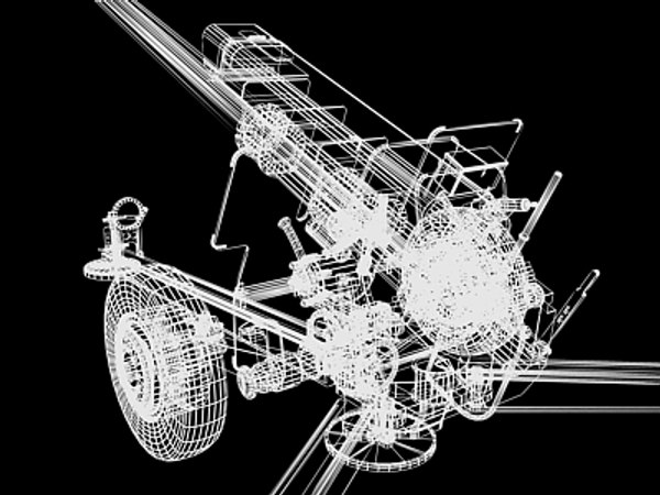 3d soviet russian howitzer model