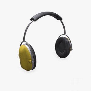 Old Vintage Construction Headphones