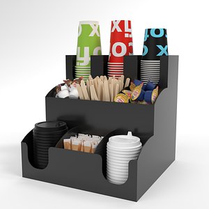 blender bar holder organizer 3D