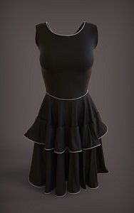 3D model multi dress clothing