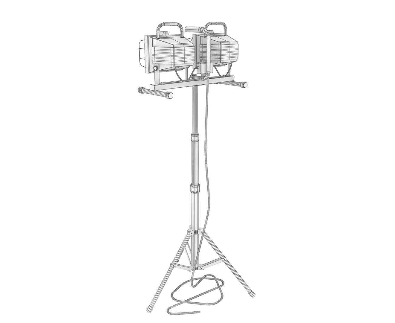 Halogen Work Light 3D Model - TurboSquid 1730327