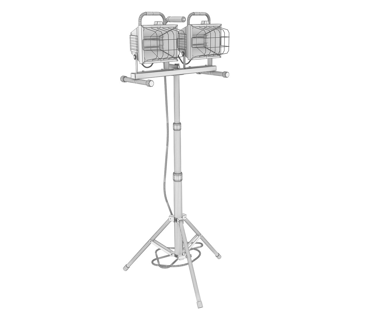 Halogen Work Light 3D Model - TurboSquid 1730327