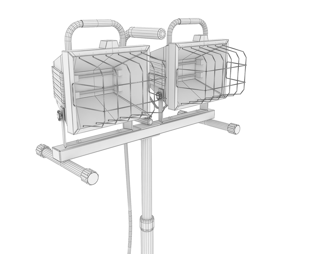 Halogen Work Light 3D Model - TurboSquid 1730327
