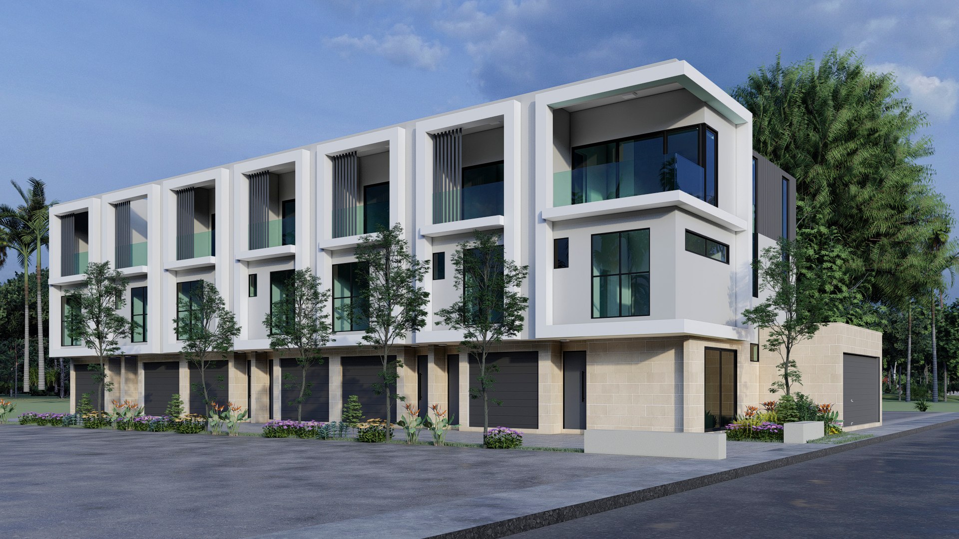 Townhouse House 3D Model - TurboSquid 1686301