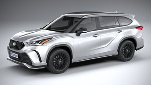 Toyota Higlander XSE 2024 3D model