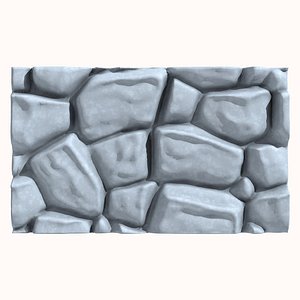 Stone wall 175 3D