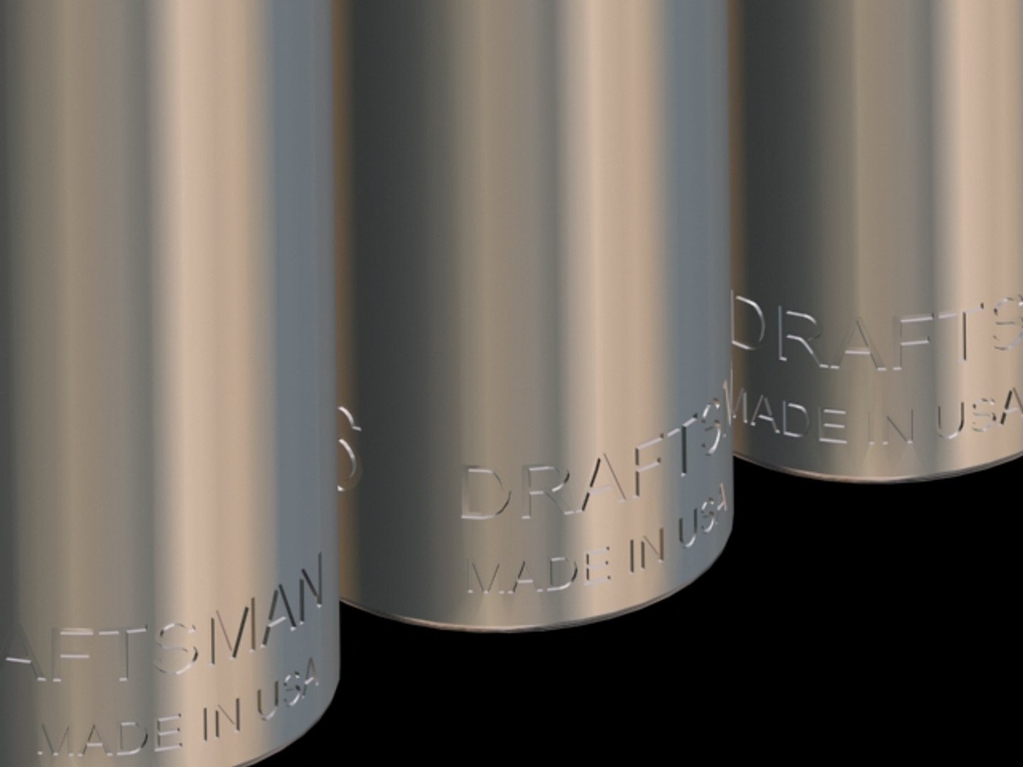 Draftsman Deep Socket Set 3d Model