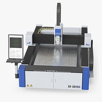 Senfeng SF-3015S Laser Cutting Machine with Steel Workpiece