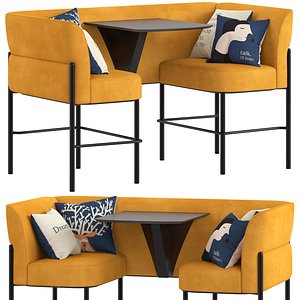 3D model Herman Miller Hue Lounge Furniture2